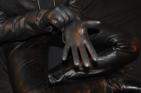 Girl-in-leather-pants-leather-gloves