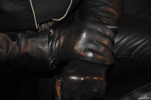 Girl-in-leather-pants-leather-gloves